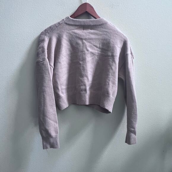 Dreamers By Debut Sweater Women's Size Medium Tan Brown Pullover Cropped - Picture 2 of 6